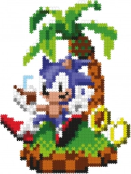 Jixelz Remix Sonic plastové pixelové puzzle – Chillin' SONIC