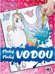 Omaľovánky maľuj vodou – jednorožce