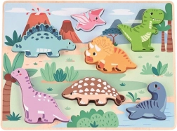 drevená 3D skladačka dinosaury