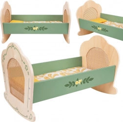 Drevená Kolíska Vintage pre Bábiky