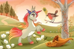 Drevené puzzle roztomilý poník 50 dielikov