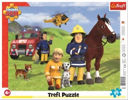 trefl puzzle požiarnik sam – na hliadke 25 dielikov