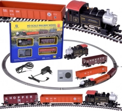 Elektrická vláčiková sada parná lokomotíva H0 s riadiacou jednotkou