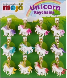 Displej 72 príveskov na kľúče – jednorožci