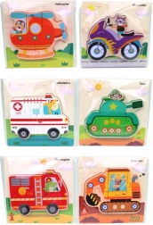 Drevené puzzle Dopravné Prostriedky