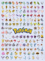 Puzzle prvých 151 Pokémonov 500 dielikov
