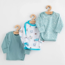 Dojčenská košieľka New Baby Classic II, 3 ks, chlapec, veľ. 56 (0–3 mesiace)