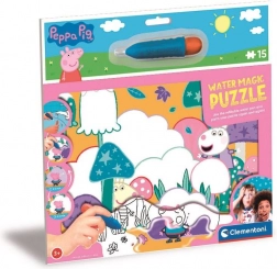 Kúzelné vodné puzzle Prasiatko Peppa 15 dielikov