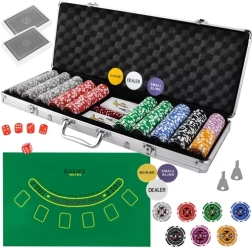 Pokerová sada 500 žetónov v kufríku