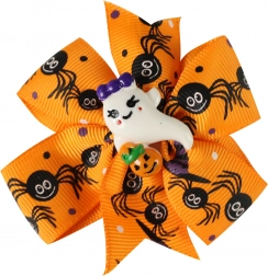 Oranžová spona do vlasov Duch