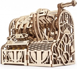 Drevený mechanický model pokladnice Ugears