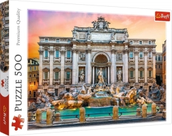 Puzzle 500 dielikov Fontána di Trevi, Rím Trefl