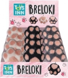 Prívesok labka mix 3 vzory 12 kusov displej