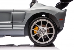 elektrické autíčko FORD GT pre deti – sivé, 24 V, 4x100 W, dvojmiestne