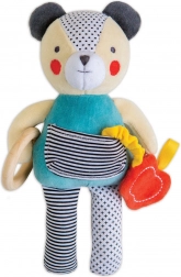 Petit Collage medvedík s hryzadlom z organickej bavlny