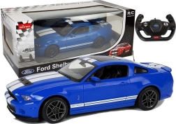 Závodné auto na diaľkové ovládanie Ford Shelby GT500 1:14 – modré