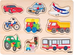 Puzzle na doske – dopravné prostriedky