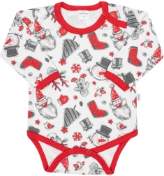 dojčenské body s dlhým rukávom NEW BABY Christmas