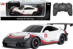 RC auto 1:18 RASTAR PORSCHE 911 GT3 bielo‑sivé