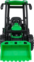 elektrický traktor s prívesom mega d68 zelený