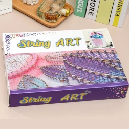 Kreatívna súprava string art s LED, rám 21 × 30 cm – motív delfín