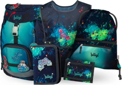 Baagl sada Airy Chill: školská taška, peračník, vrecko, zástera, peňaženka