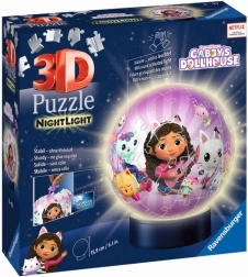 Ravensburger 3D svietiaca puzzleball Gábikin čarovný domček 72 dielikov