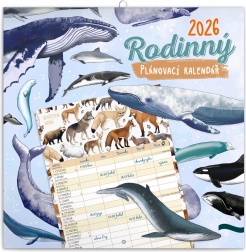 Rodinný plánovací kalendár Animalium 2026