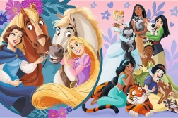 Puzzle Disney Princezné Úsmev priateľstva MAXI 24 dielikov
