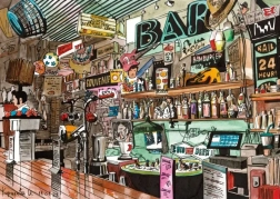 Puzzle magnólia bar 1000 dielikov