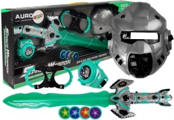 Sada kozmických hračiek Svetelný meč Maska Putá