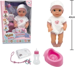 Cikajúce bábätko s nočníkom 40 cm