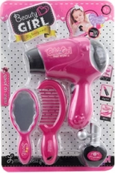 Detská sada kaderníckych doplnkov s batériovým fénom