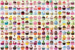 Puzzle EUROGRAPHICS farebné cupcakes 2000 dielikov