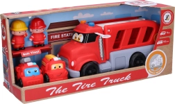 Sada hasičských áut s efektmi 4 ks