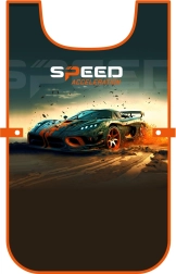 Detská zásterka pončo s motívom auta