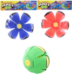 Hádzací disk meniaci sa na loptu so svetlom