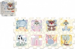 Penené podlahové puzzle BOBASKI I MIŚ pre bábätká 0+