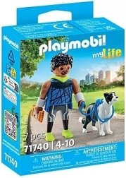 Playmobil My Life bežec s border koliou