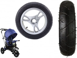 Predné plastové koleso s nafukovacou gumovou pneumatikou pre PRO700