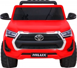 Detské elektrické auto TOYOTA Hilux 4x4 s diaľkovým ovládaním – červený pickup