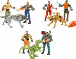 The Corps vojaci so zbraňami a zvieraťom