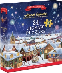 Puzzle adventný kalendár: vianočné spomienky 24×50 dielikov EUROGRAPHICS
