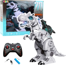 Robotický dinosaurus RC s dymovým efektom, svetlami a zvukmi