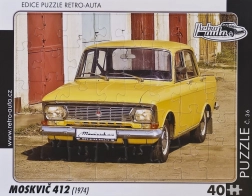 Retro Puzzle Moskvič 412 (1974) - 40 dielikov