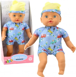 Bábika Dieťa v Modrom Oblečení s Čiapočkou