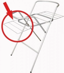 Sušiak k držiaku na vaničku – biely