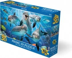 3D puzzle delfíny 100 dielikov (31 × 23 cm)