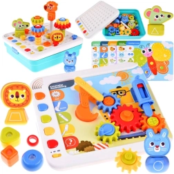 Interaktívny učebný panel Montessori – emócie, čísla a tvary