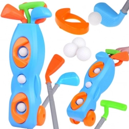 Detský mini golf so stojanom na kolieskach a príslušenstvom